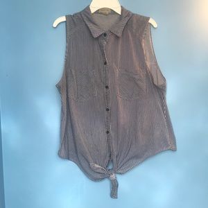 Striped button down shirt